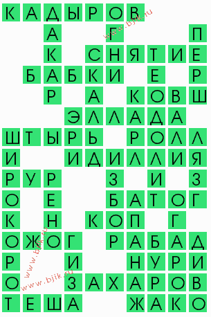 сканворд 7007