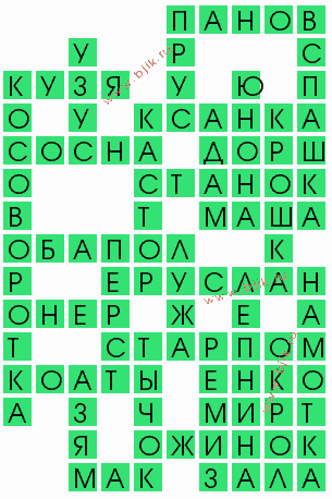 сканворд 7165