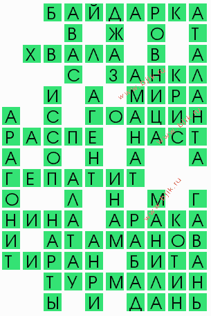 сканворд 7205