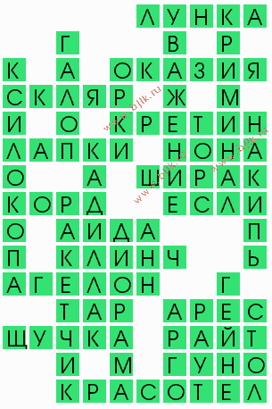 сканворд 7215