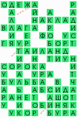 сканворд 7262