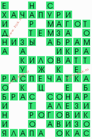 сканворд 7273
