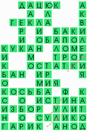 сканворд 7283