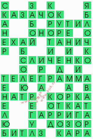 сканворд 7286