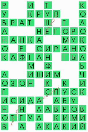 сканворд 7342