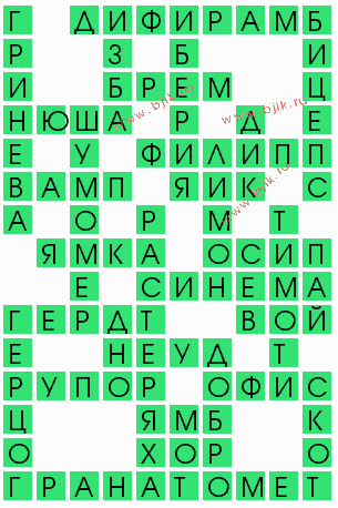сканворд 7362