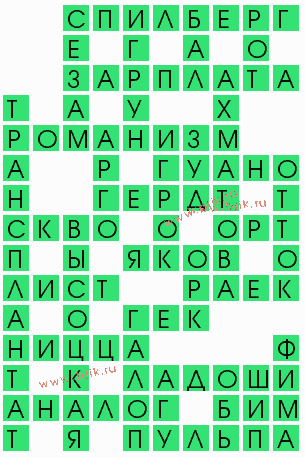 сканворд 7370