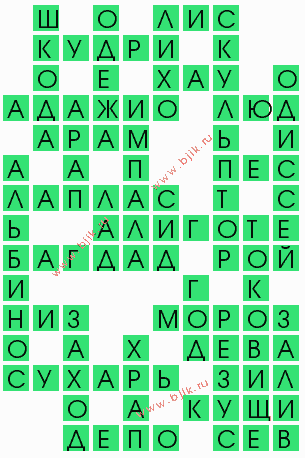 сканворд 7398