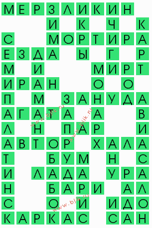 сканворд 7456