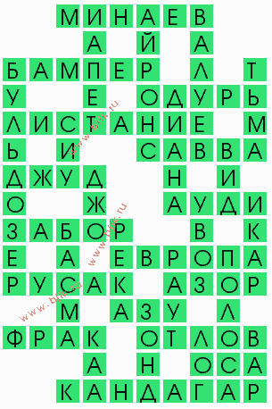 сканворд 7495