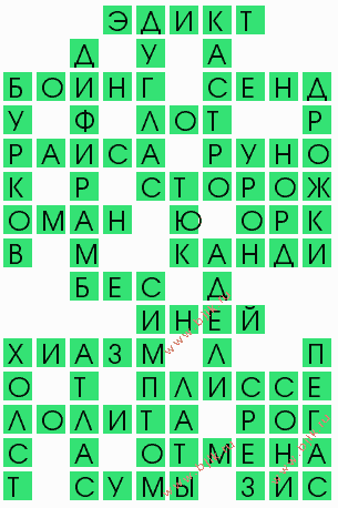 сканворд 7524