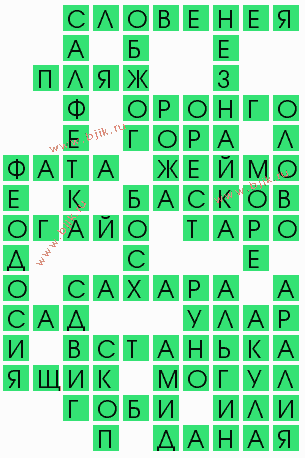 сканворд 7624