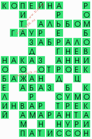 сканворд 7628