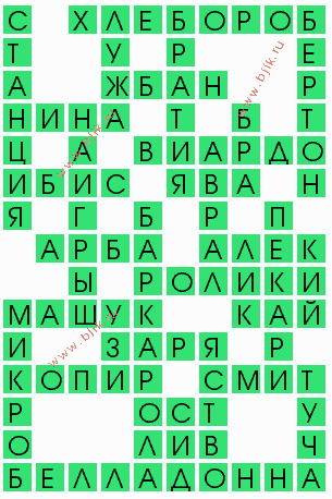сканворд 7647