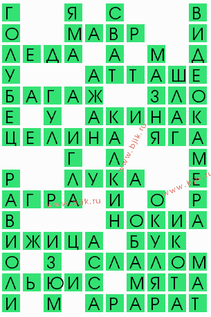 сканворд 7651