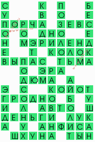 сканворд 7684