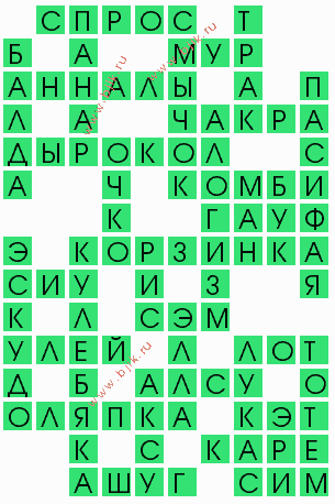 сканворд 7758