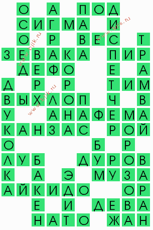 сканворд 7802