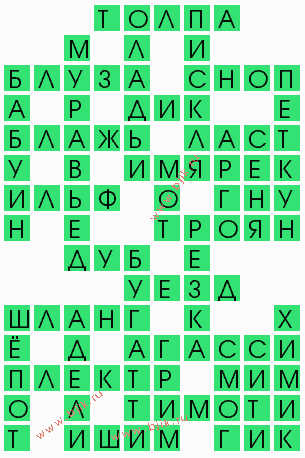 сканворд 7920