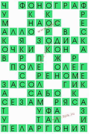 сканворд 8138