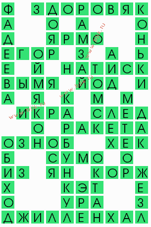 сканворд 8181