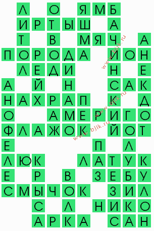 сканворд 8185