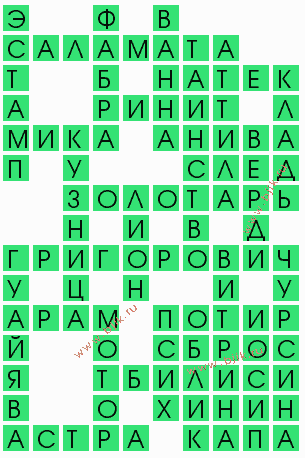 сканворд 8299