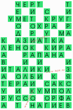 сканворд 8314