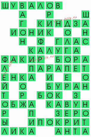 сканворд 8347