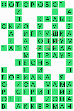 сканворд 8351