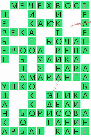 сканворд 8398