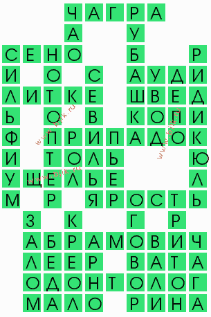 сканворд 8413