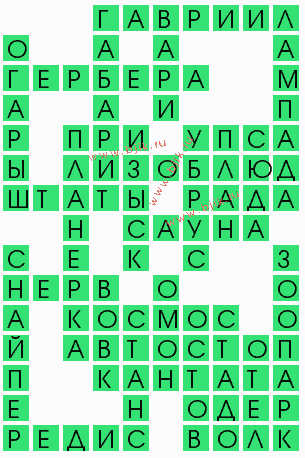 сканворд 8507