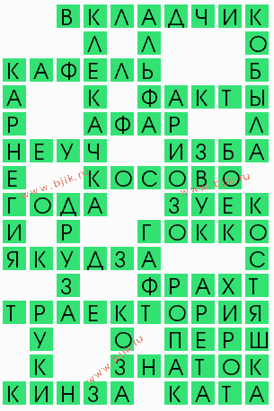 сканворд 8523