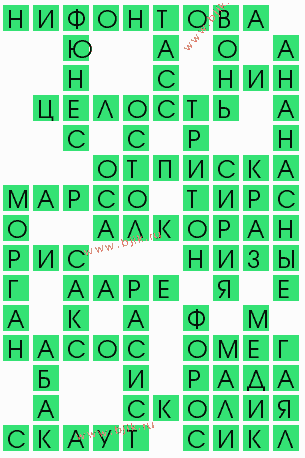 сканворд 8532