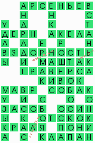 сканворд 8540