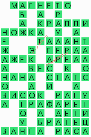 сканворд 8547