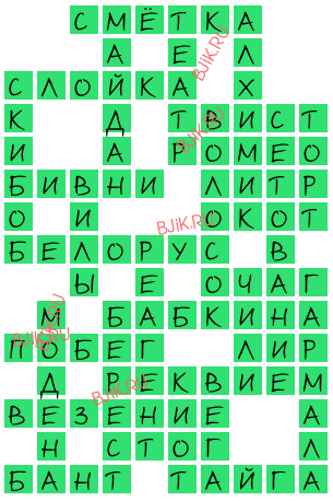 сканворд 8580