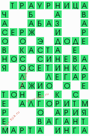 сканворд 8664