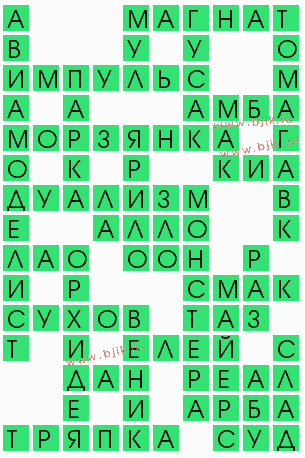 сканворд 8695