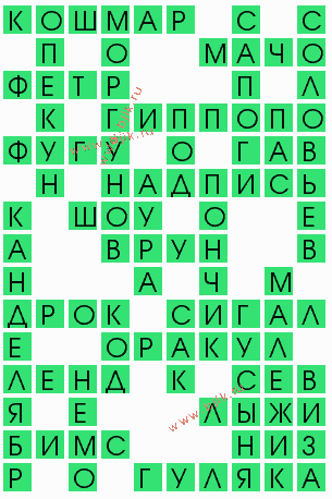 сканворд 8714