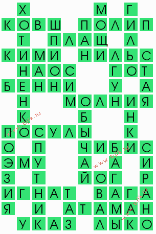 сканворд 8747