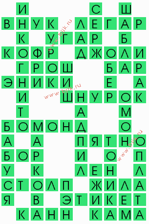 сканворд 8754