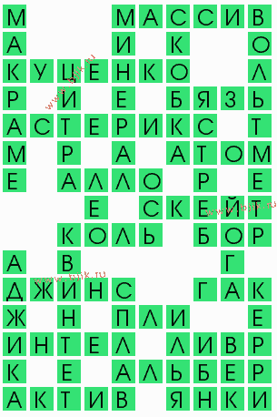 сканворд 9254