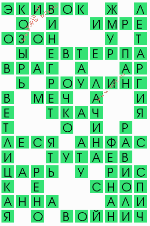сканворд 9258