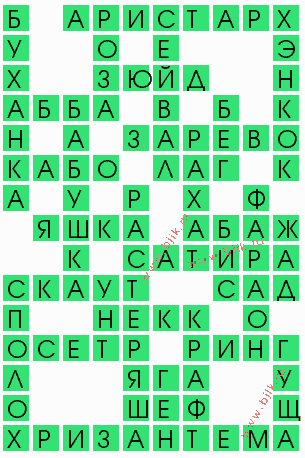 сканворд 9307