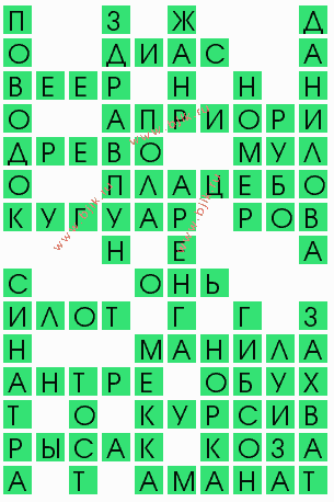 сканворд 9581