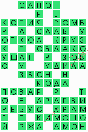 сканворд 9594