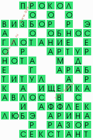 сканворд 9622