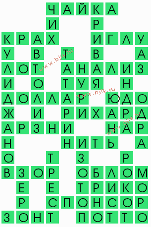 сканворд 9687